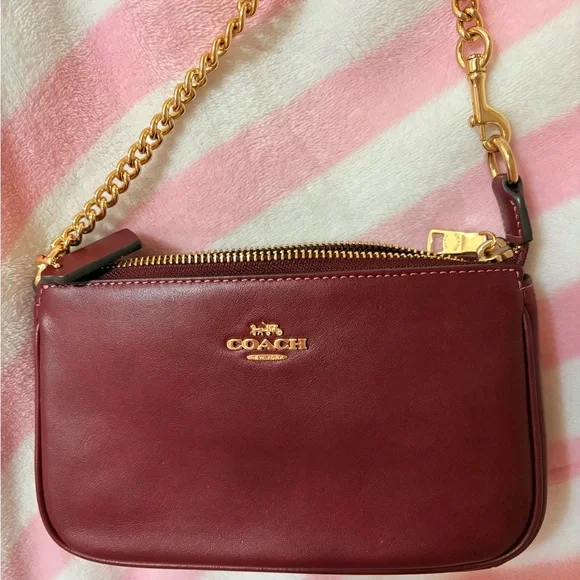 Coach Nolita Maroon Leather - Picture 1 of 4